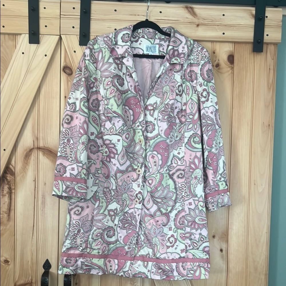 Colorful Paisley Coat 18W